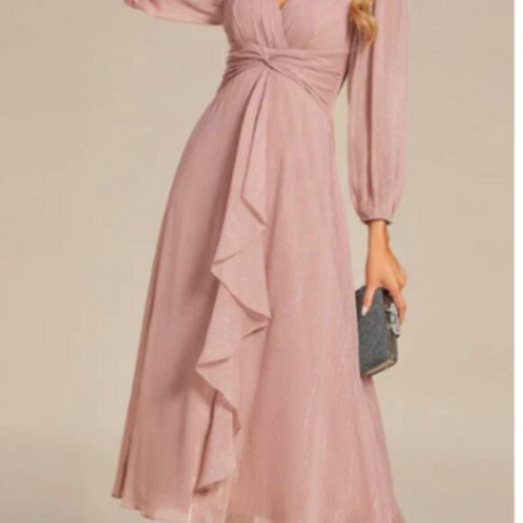 NWT ever EMBER Twist Knot A-Line Lotus Leaf Shimmering - Picture 4 of 4